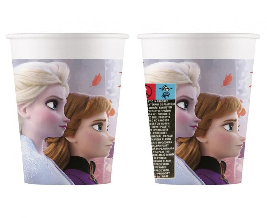 Popieriniai puodeliai „Frozen” 200ml., 8vnt